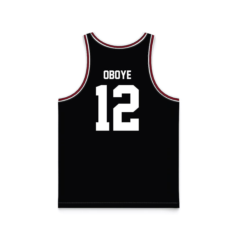 SCU - NCAA Men's Basketball : Bukky Oboye - Black Basketball Jersey-1