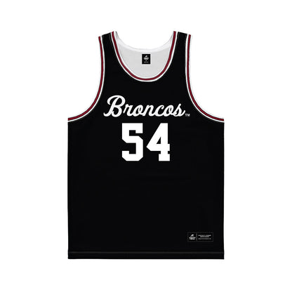 SCU - NCAA Men's Basketball : Malachi Douyon - Black Basketball Jersey-0