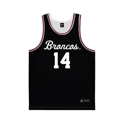 SCU - NCAA Men's Basketball : chris tadjo - Black Basketball Jersey-0