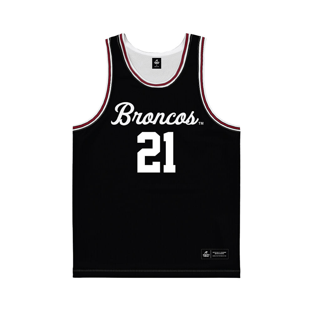 SCU - NCAA Men's Basketball : Camaron Tongue - Black Basketball Jersey
