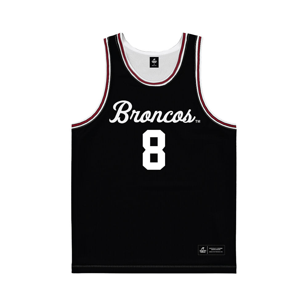 SCU - NCAA Men's Basketball : Alex Ensor - Black Basketball Jersey-0