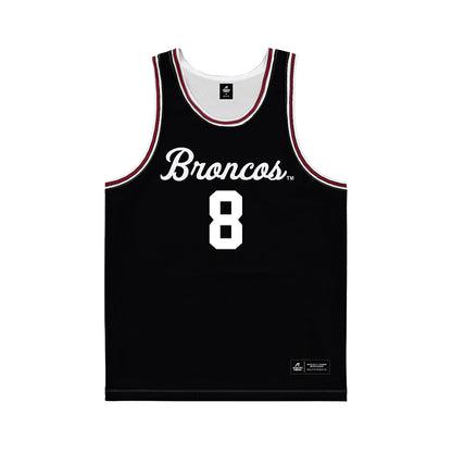 SCU - NCAA Men's Basketball : Alex Ensor - Black Basketball Jersey-0