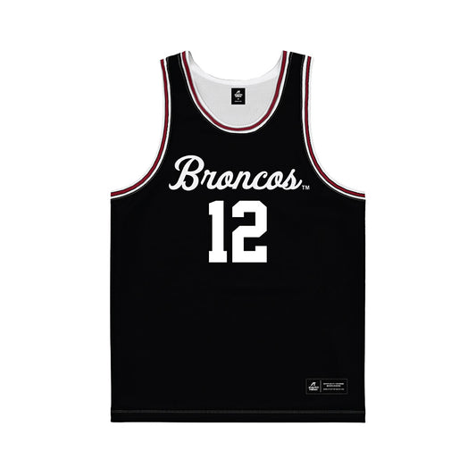 SCU - NCAA Men's Basketball : Bukky Oboye - Black Basketball Jersey-0