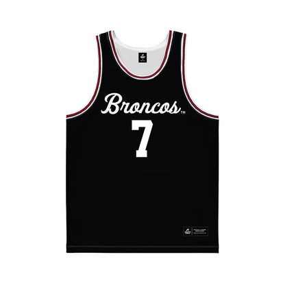 SCU - NCAA Men's Basketball : KJ Cochran - Black Basketball Jersey-0