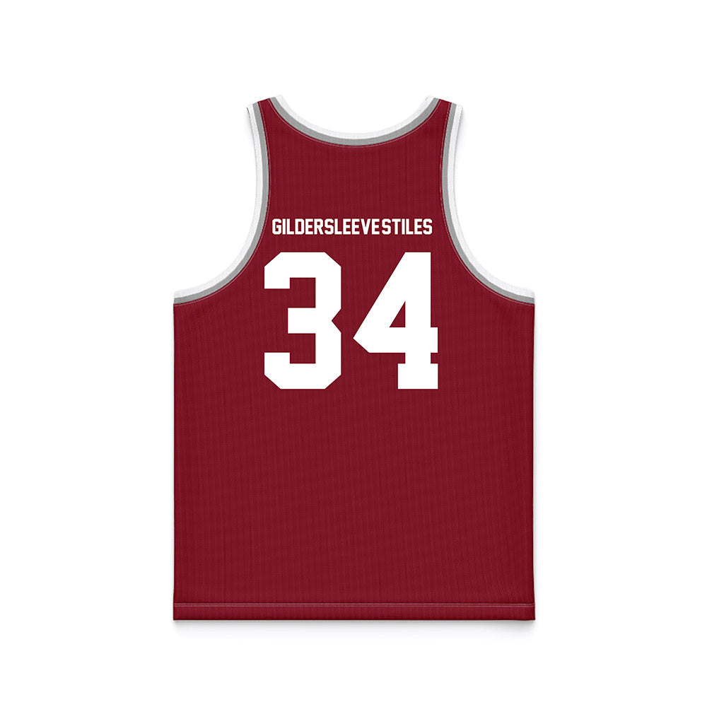 SCU - NCAA Women's Basketball : Tyler Gildersleeve-Stiles - Red Basketball Jersey-1