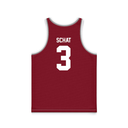 SCU - NCAA Women's Basketball : Kate Schat - Red Basketball Jersey-1