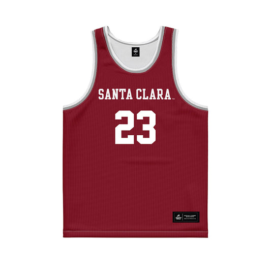 SCU - NCAA Women's Basketball : Ashley Hawkins - Red Basketball Jersey-0
