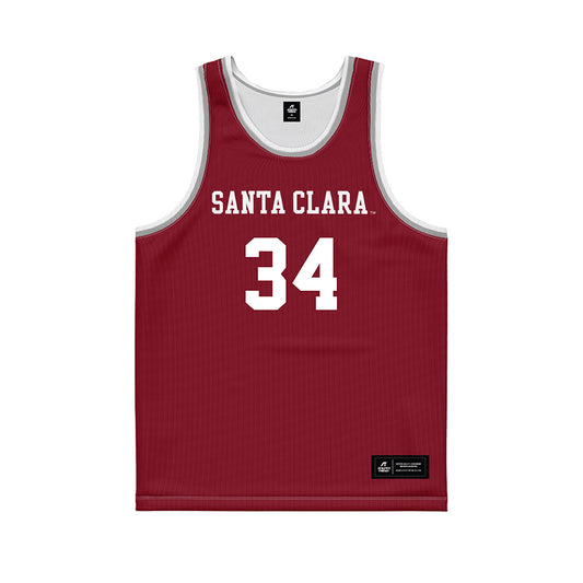 SCU - NCAA Women's Basketball : Tyler Gildersleeve-Stiles - Red Basketball Jersey-0
