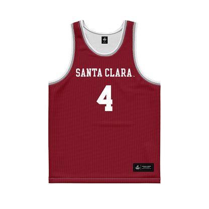 SCU - NCAA Women's Basketball : Maddy Warberg - Red Basketball Jersey-0