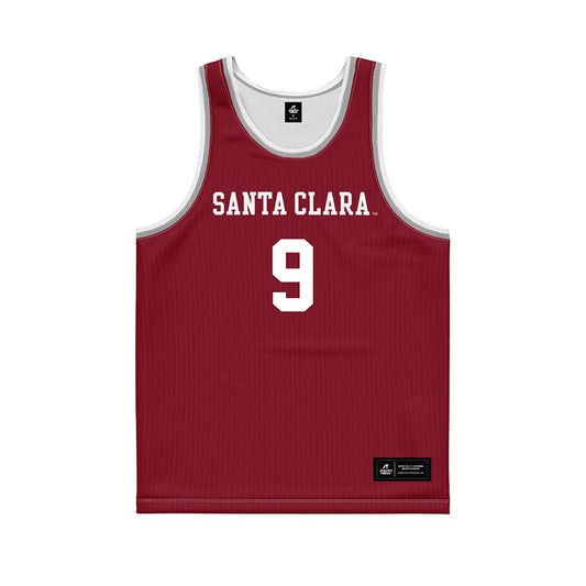 SCU - NCAA Women's Basketball : Maia Jones - Red Basketball Jersey-0