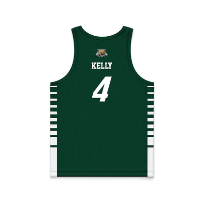 Ohio - NCAA Men's Basketball : JJ Kelly - Green Basketball Jersey-1