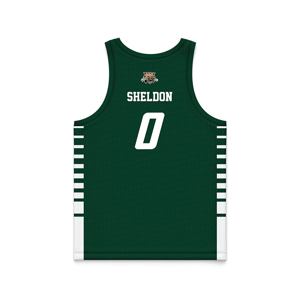 Ohio - NCAA Men's Basketball : Ajay Sheldon - Green Basketball Jersey-1