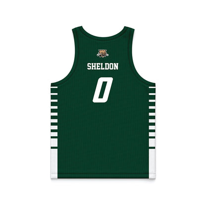 Ohio - NCAA Men's Basketball : Ajay Sheldon - Green Basketball Jersey-1