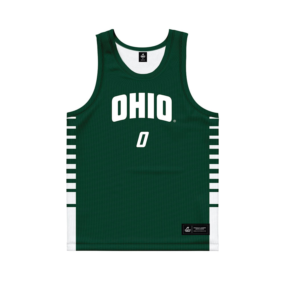 Ohio - NCAA Men's Basketball : Ajay Sheldon - Green Basketball Jersey-0