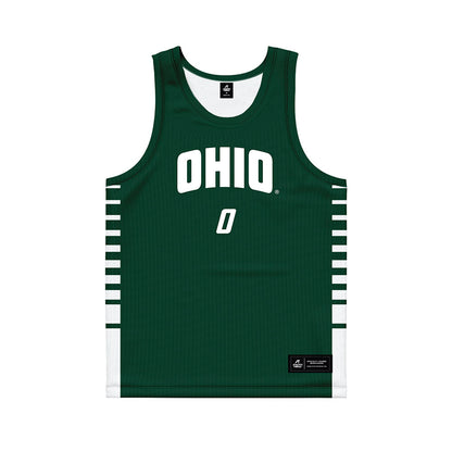 Ohio - NCAA Men's Basketball : Ajay Sheldon - Green Basketball Jersey-0