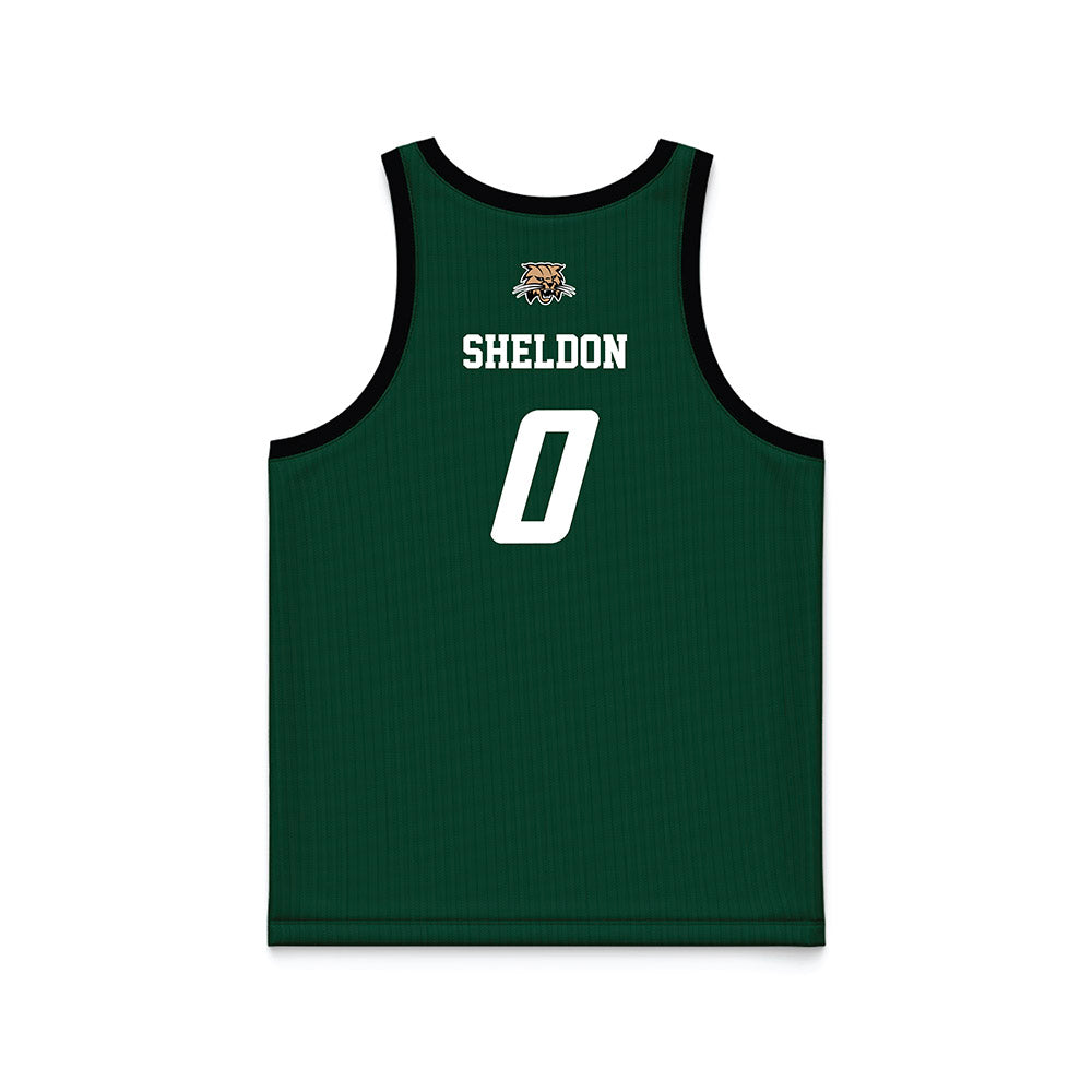 Ohio - NCAA Men's Basketball : Ajay Sheldon - Green Basketball Jersey-1