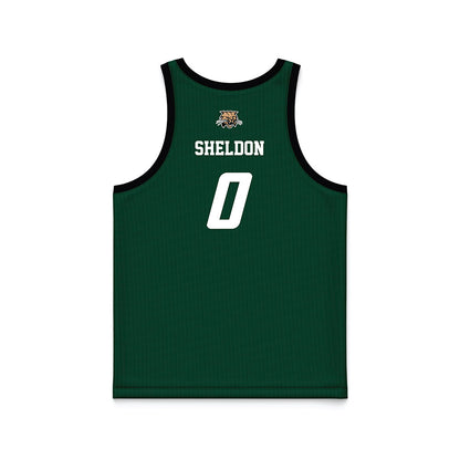 Ohio - NCAA Men's Basketball : Ajay Sheldon - Green Basketball Jersey-1