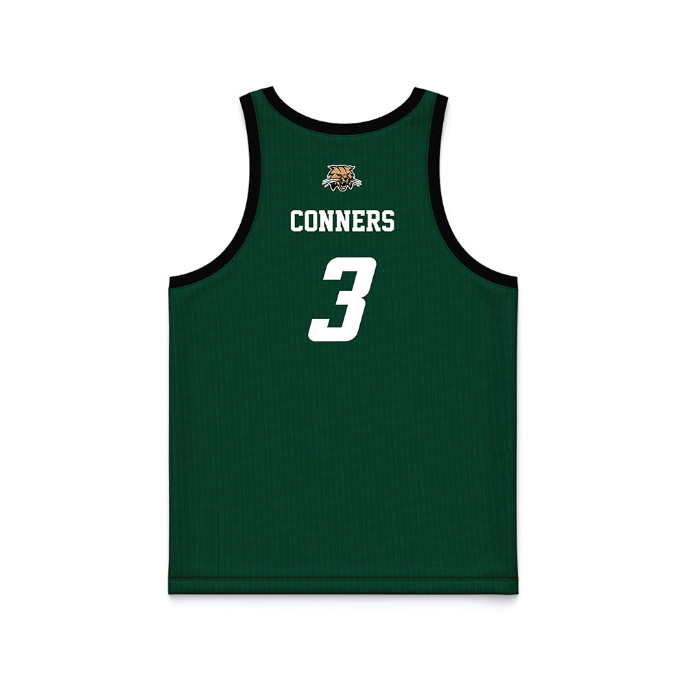 Ohio - NCAA Men's Basketball : Dior Conners - Green Basketball Jersey-1
