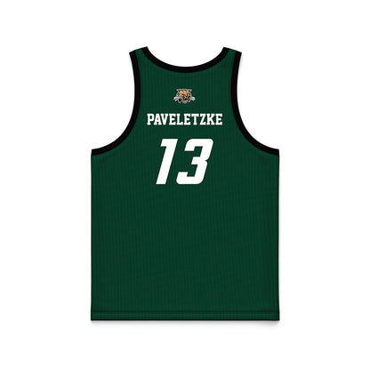 Ohio - NCAA Men's Basketball : Jackson Paveletzke - Green Basketball Jersey-1