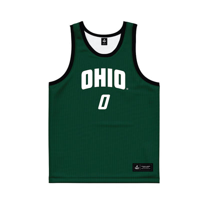 Ohio - NCAA Men's Basketball : Ajay Sheldon - Green Basketball Jersey-0