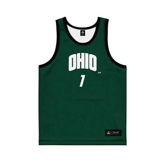 Ohio - NCAA Men's Basketball : Javan Simmons - Black Basketball Jersey-0