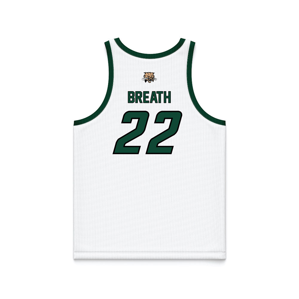Ohio - NCAA Men's Basketball : Jalen Breath - White Basketball Jersey-1