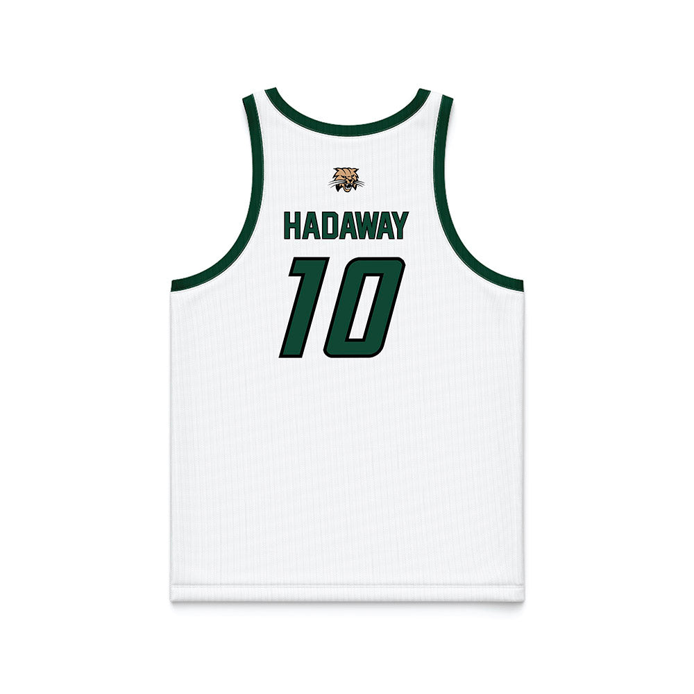 Ohio - NCAA Men's Basketball : Aidan Hadaway - White Basketball Jersey-1