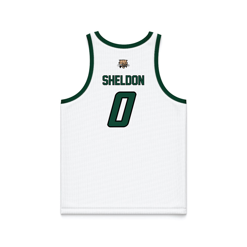 Ohio - NCAA Men's Basketball : Ajay Sheldon - White Basketball Jersey-1