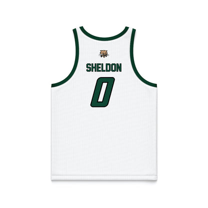 Ohio - NCAA Men's Basketball : Ajay Sheldon - White Basketball Jersey-1