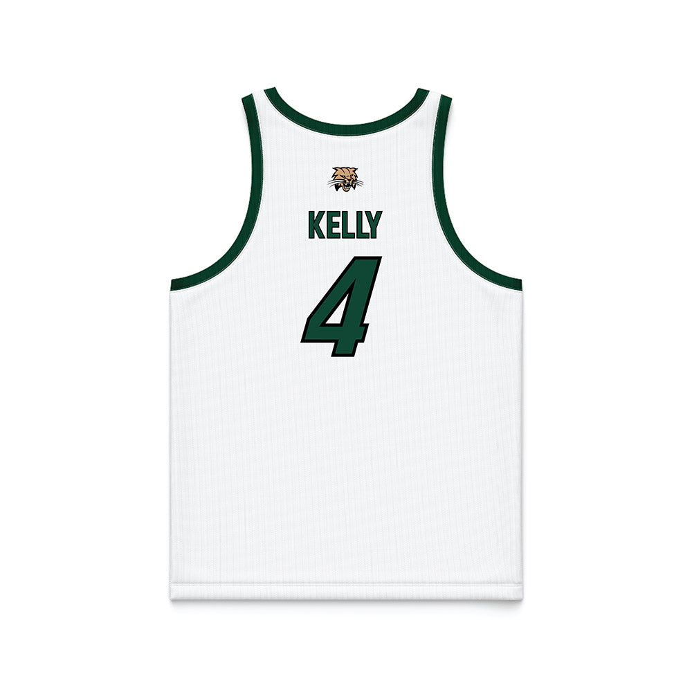 Ohio - NCAA Men's Basketball : JJ Kelly - White Basketball Jersey-1