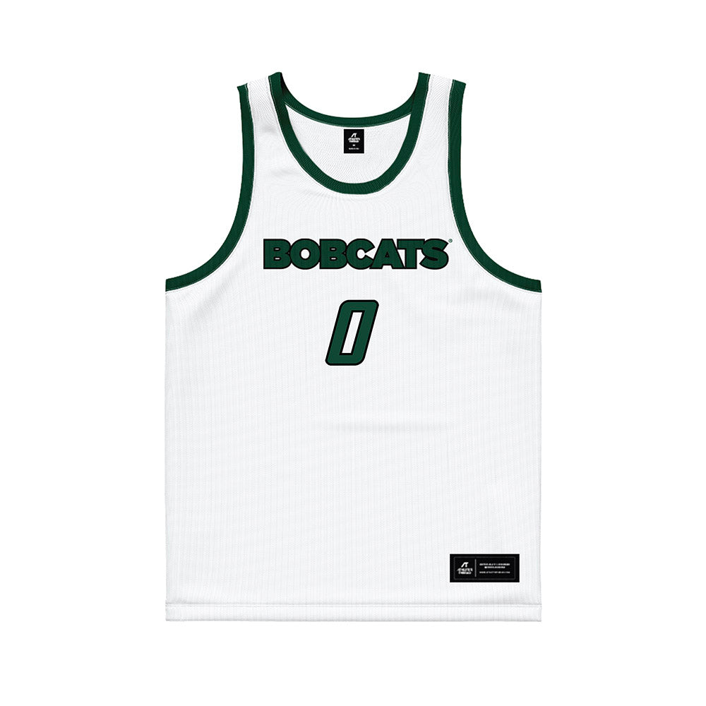 Ohio - NCAA Men's Basketball : Ajay Sheldon - White Basketball Jersey-0