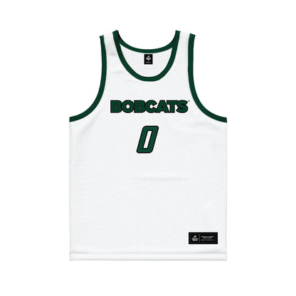 Ohio - NCAA Men's Basketball : Ajay Sheldon - White Basketball Jersey-0