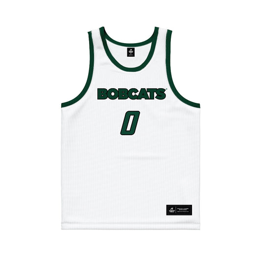 Ohio - NCAA Men's Basketball : Ajay Sheldon - White Basketball Jersey-0
