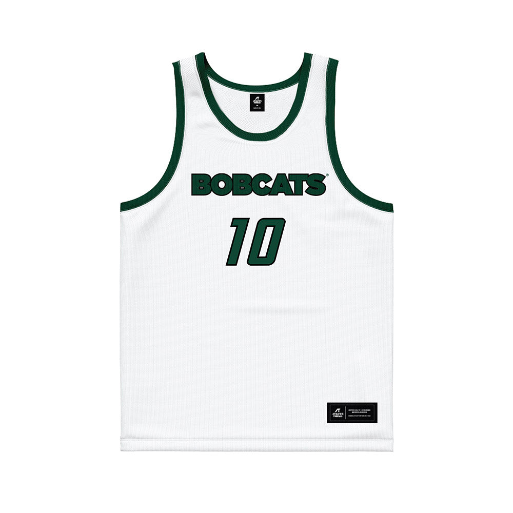 Ohio - NCAA Men's Basketball : Aidan Hadaway - White Basketball Jersey-0