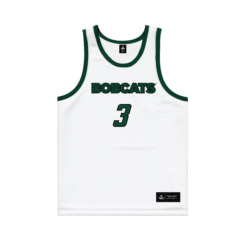 Ohio - NCAA Men's Basketball : Dior Conners - White Basketball Jersey-0