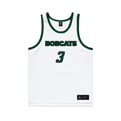 Ohio - NCAA Men's Basketball : Dior Conners - White Basketball Jersey-0