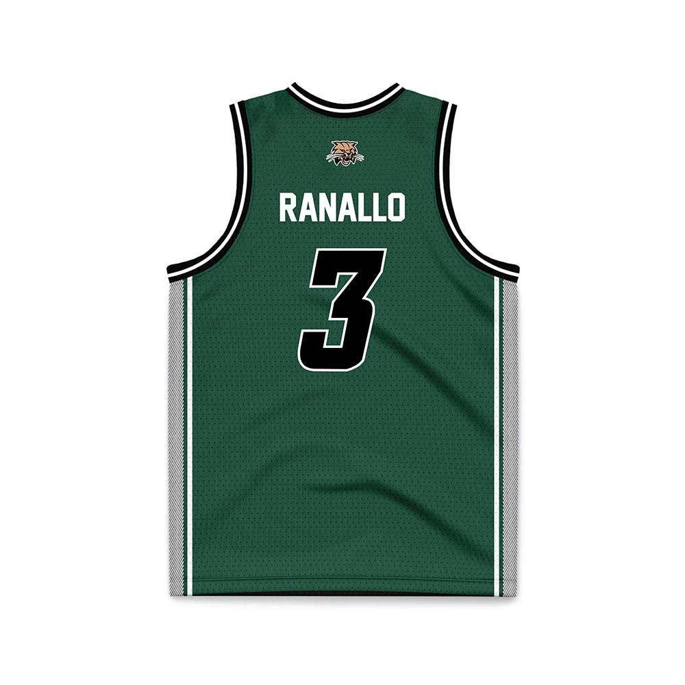 Ohio - NCAA Women's Basketball : Bella Ranallo - Green Basketball Jersey-1