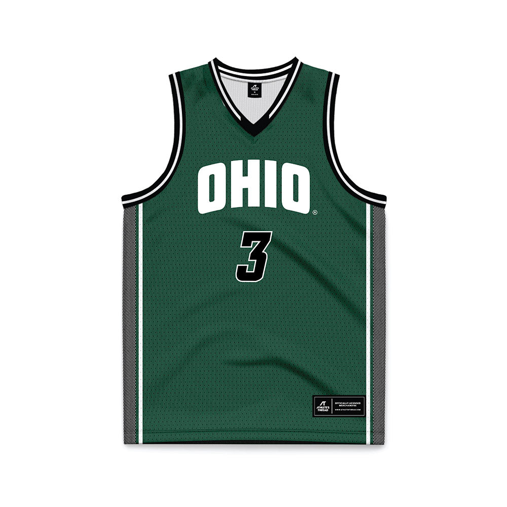 Ohio - NCAA Women's Basketball : Bella Ranallo - Green Basketball Jersey-0