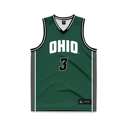 Ohio - NCAA Women's Basketball : Bella Ranallo - Green Basketball Jersey-0