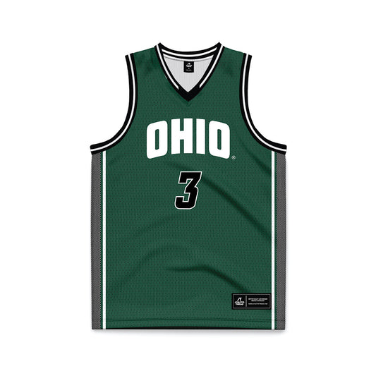 Ohio - NCAA Women's Basketball : Bella Ranallo - Green Basketball Jersey-0