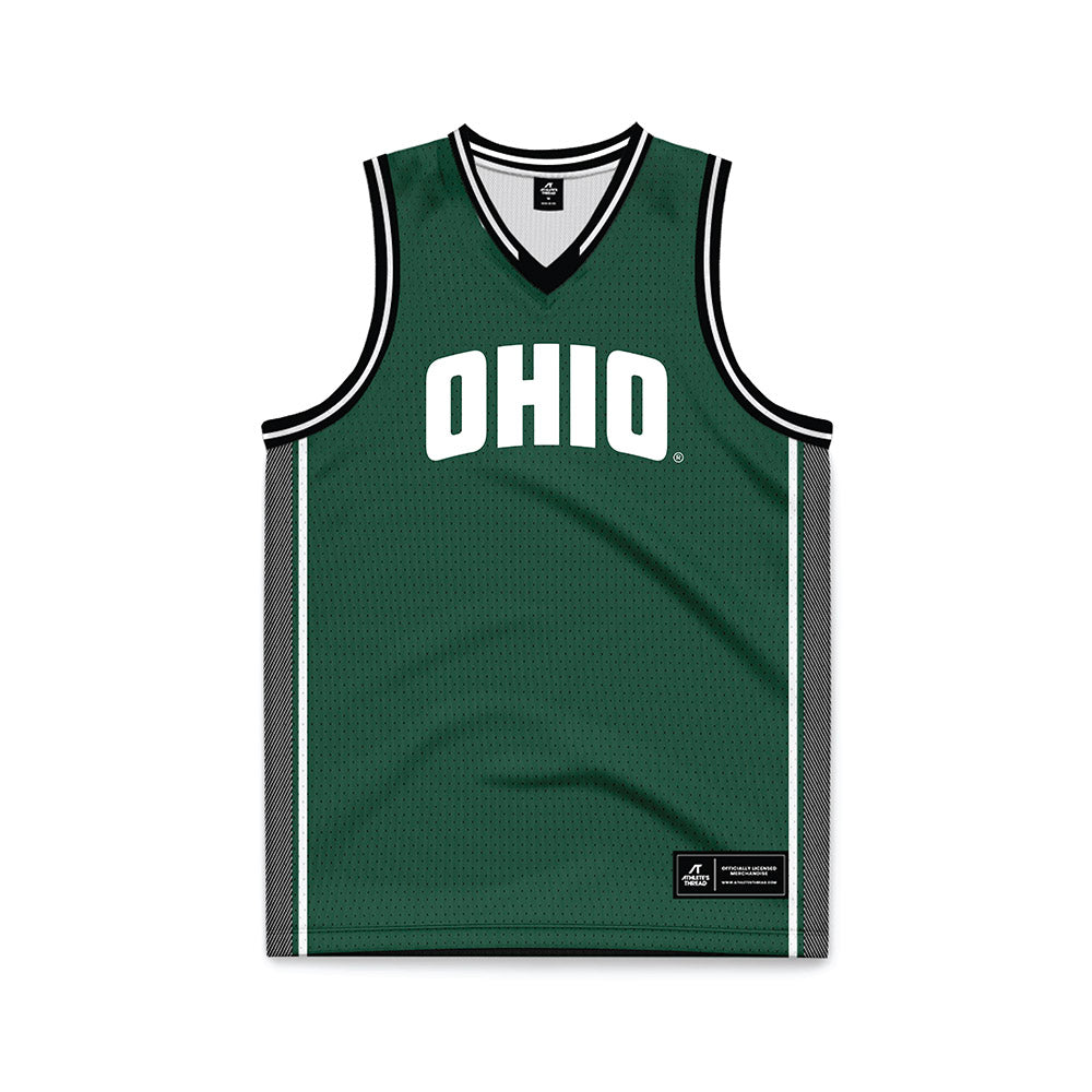 Ohio - NCAA Women's Basketball : Blossom Wallace - Green Basketball Jersey-0