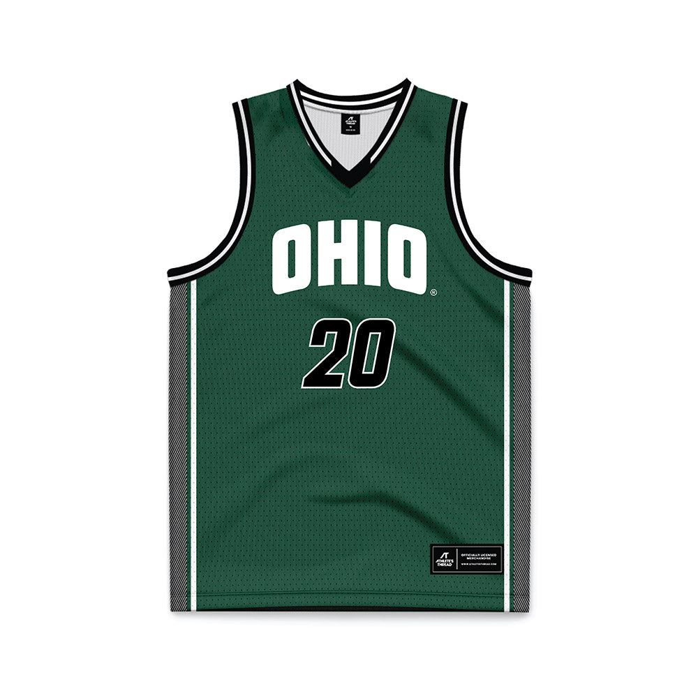 Ohio - NCAA Women's Basketball : Gigi Bower - Green Basketball Jersey-0
