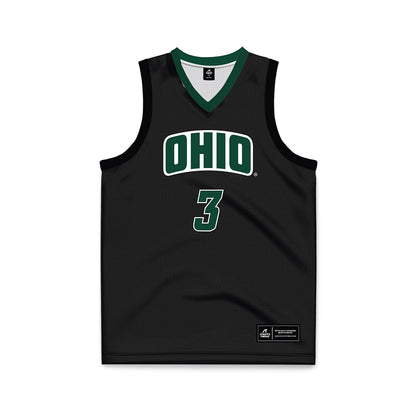 Ohio - NCAA Women's Basketball : Bella Ranallo - Black Basketball Jersey-0