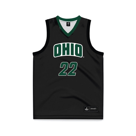 Ohio - NCAA Women's Basketball : Asiah Baxter - Black Basketball Jersey-0