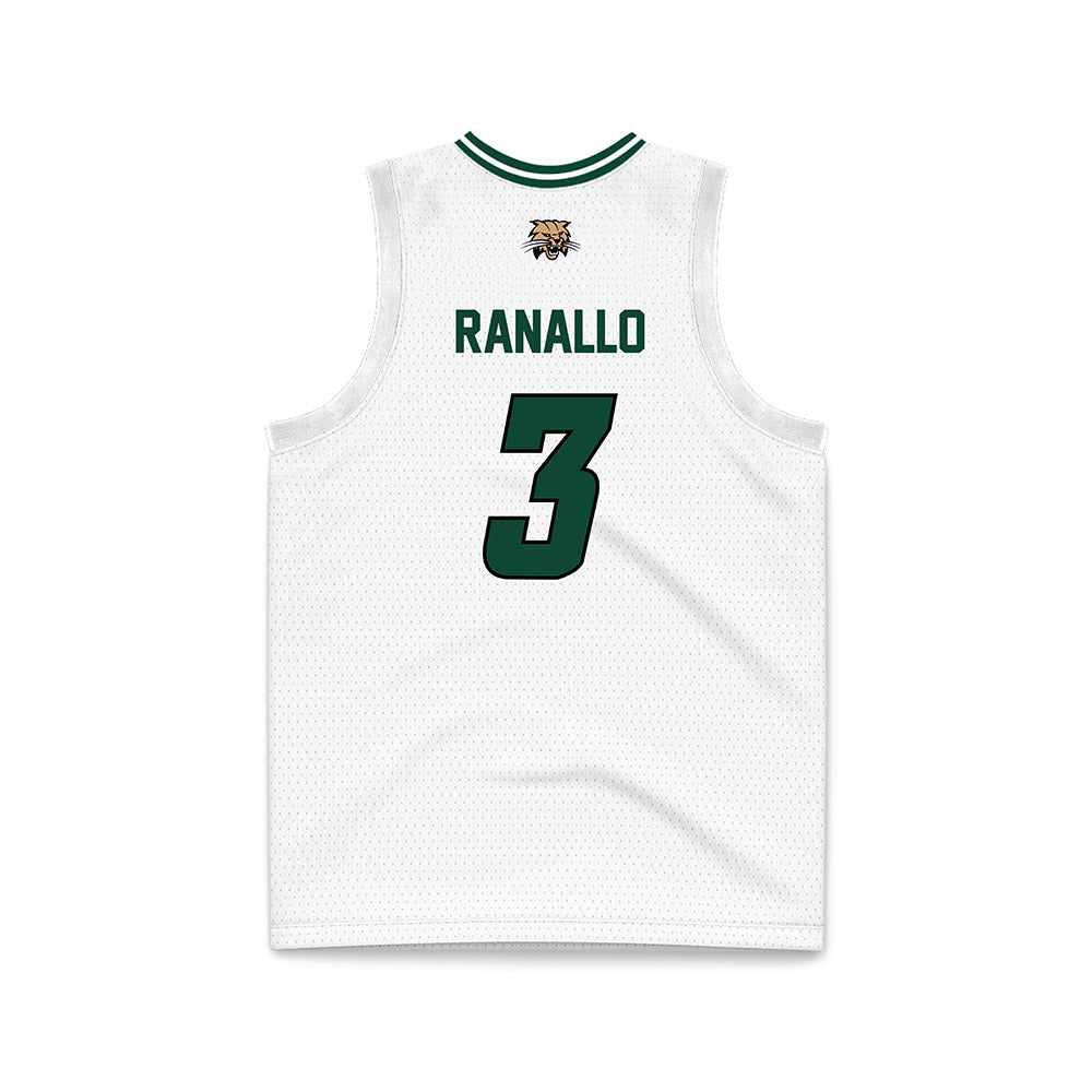 Ohio - NCAA Women's Basketball : Bella Ranallo - White Basketball Jersey-1