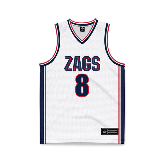 Gonzaga - NCAA Women's Basketball : Jocelyn Medina Villanueva - White Basketball Jersey-0