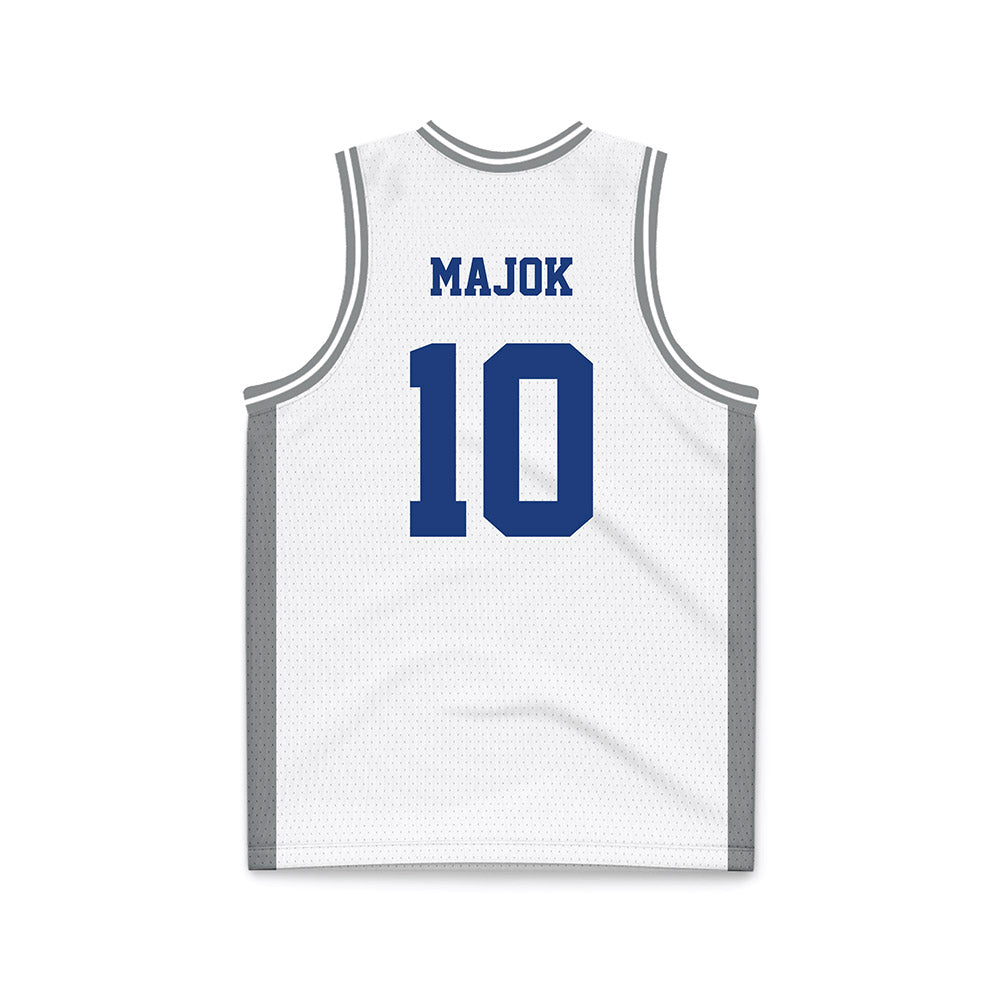 Memphis - NCAA Men's Basketball : Simon Majok - White Fashion Basketball Jersey-1