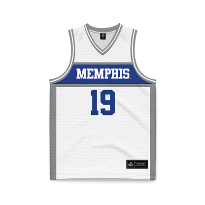 Memphis - NCAA Men's Basketball : Tariq Ingraham - White Fashion Basketball Jersey-0