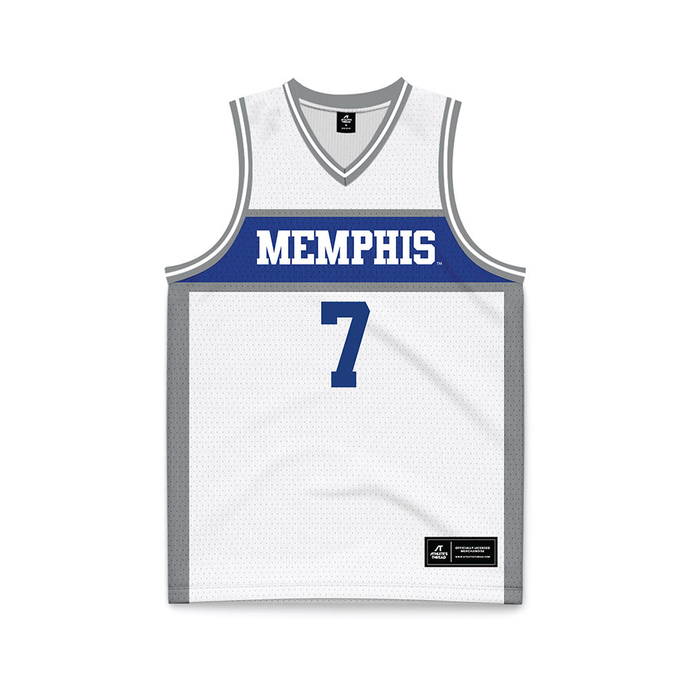 Memphis - NCAA Women's Basketball : Paris Gaines - White Fashion Basketball Jersey-0