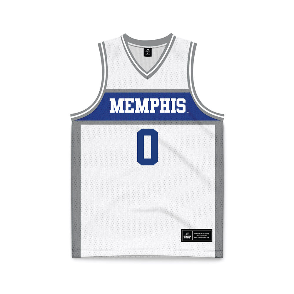 Memphis - NCAA Men's Basketball : Quante Berry - White Fashion Basketball Jersey-0